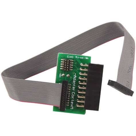 Jtag Cable Round Interface Board 2x10 254mm To Swd 2x10 127