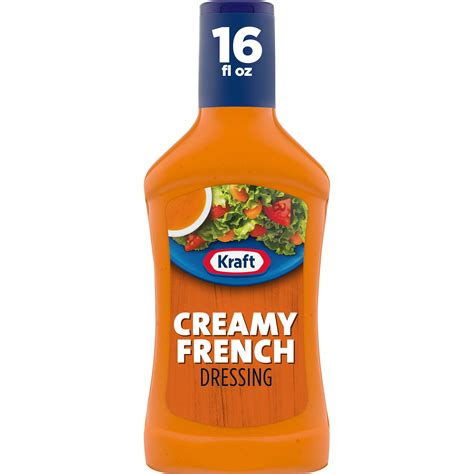 Kraft Creamy French Salad Dressing Fl Oz Bottle Walmart Com Walmart Com