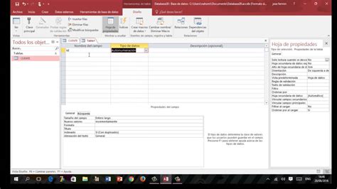 Como Hacer Una Base De Datos Con ACCESS 2016 YouTube