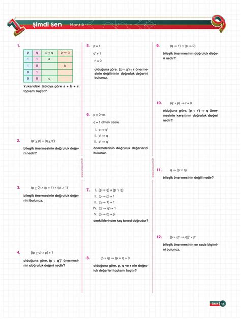 9. Sınıf Matematik 24 Adımda Özel Konu Anlatımlı Soru Bankası Sınav