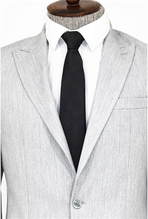 Wss Piece Plain Slim Fit Light Gray Men Suit Wholesale Clothing Vendors