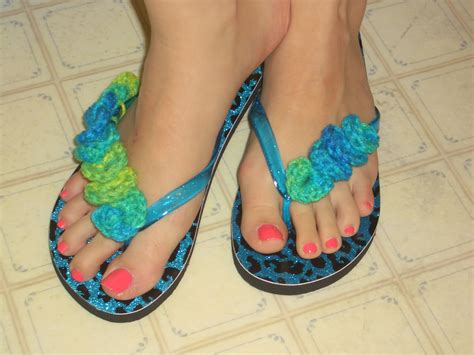 Crochet Parfait Crocodile Flip Flops Demo July 2 2012