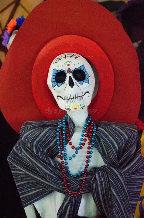 Handmade Catrina With Flowers Stock Photo Image Of Seeds Crafts