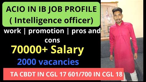 Acio In Ibintelligence Bureau Job Profile Work Promotion Salary