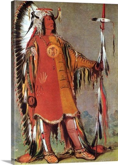 Mato Tope Second Chief Of The Mandans American Art American Indian