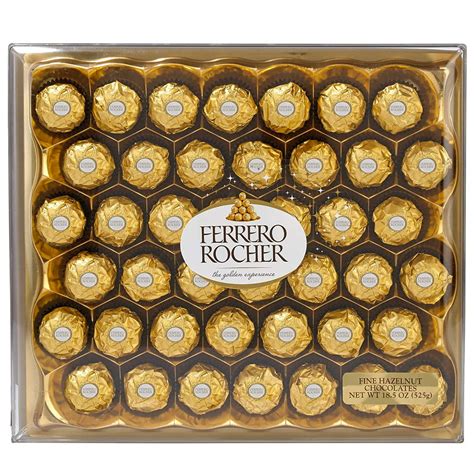 Ferrero Rocher Fine Hazelnut Milk Chocolates 42 Count Individually