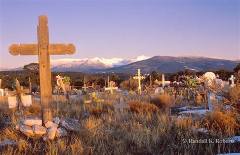 Camposanto Cemetery On The High Road To Taos Near Truchas New