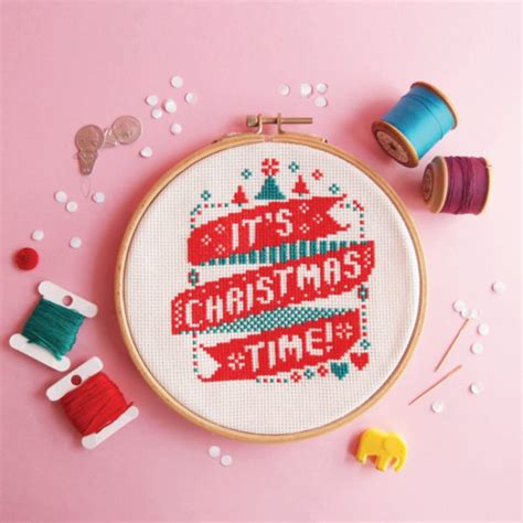 cross stitch patterns modern christmas diy funny cross stitch etsy