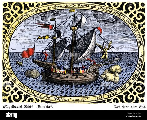 Ship Victoria Of Magellan Expedition Which Circumnavigated The Earth