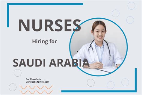 Hiring Nurses To Work In Saudi Arabia Jobs 4 Pinoy