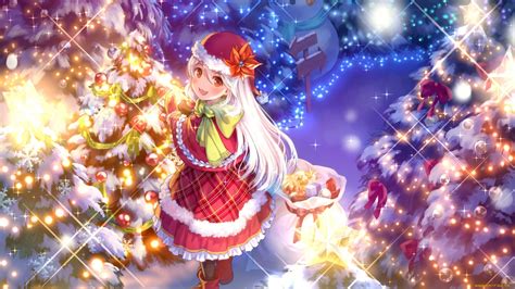 30 Christmas Anime Girl Wallpapers Wallpaperboat
