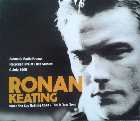 Ronan Keating When You Say Nothing At All 1999 Cd Discogs