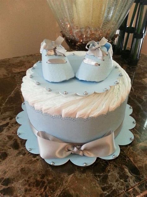 A post shared by daniela a petrita (@zajadecorations) on may 16, 2019 at 6:17am pdt. One Tier Blue Diaper Cake For Baby Boy / Baby Shower