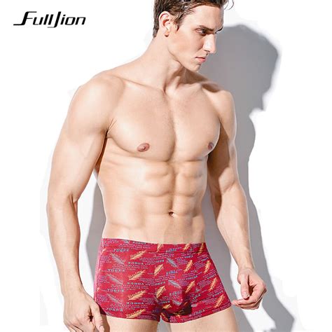 Fulljion Shorts Mens Underwear Boxers Modal Breathable Sexy Men Boxer Printed Cuecas Boxers