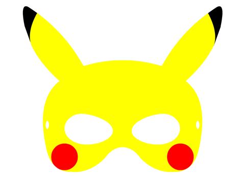 Jak zrobić (krok po kroku) + maski do druku. Pokemon Pikachu. Maski karnawałowe do druku. Carnival ...