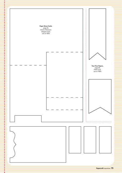 Free folded paper dress cardmaking template | Card making templates