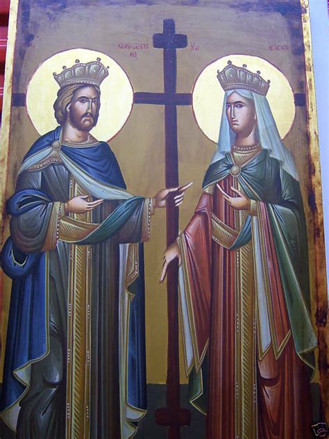 Huge Greek Orthodox Icon St Constantine St Helen Ebay