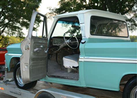 1966 Chevrolet C10 Custom Cab Swb Fleetside Pickup Truck Wbig Back