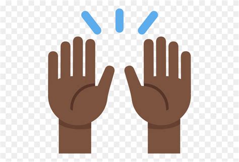 Emoji Air Transparent Raised Hand Raised Hands PNG Stunning Free