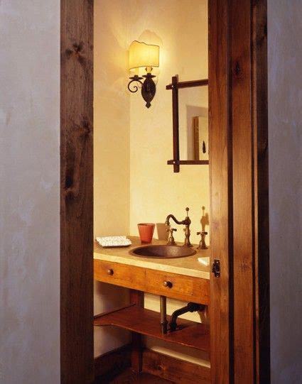 Rustic Powder Room In Telluride Co Courtesy Of Elizabeth Dinkle
