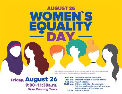 Save The Date Womens Equality Day Celebration Aug 26 Hill Air Force Base Article Display