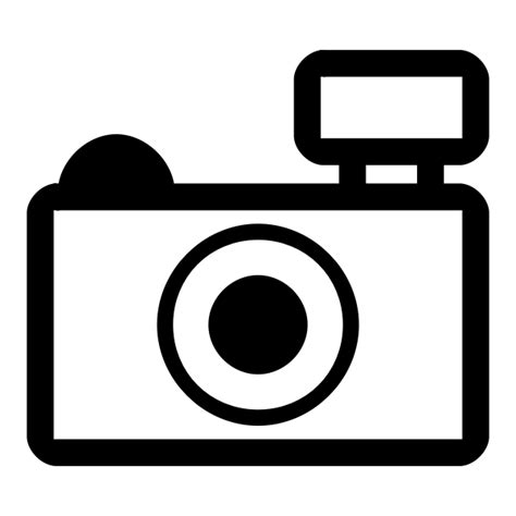 Simple Photo Camera Outline Icon Vector Illustration Free Svg