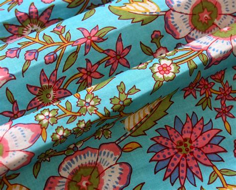 Indian Fabric Cotton Fabric Block Print Fabric Sewing Etsy