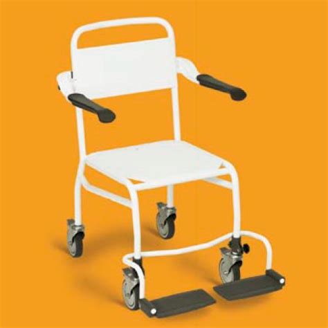 When in use the chair can be secured by locking the brakes on the. Linido Mobile Shower Chair | Health and Care