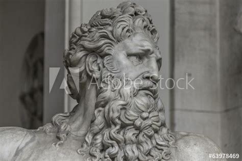 Statue Of Neptune At Capitoline Rome Italy Acquista Questa Foto