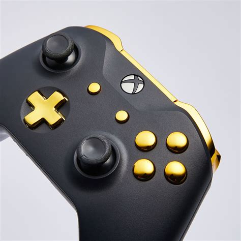 Xbox One S Custom Controller Matte Black Gold Edition Custom