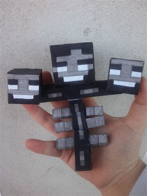 Wither Minecraft Bendable Papercraft By Babywitherboo On Deviantart