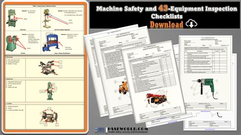 Machine Safety And 43 Equipment Inspection Checklists