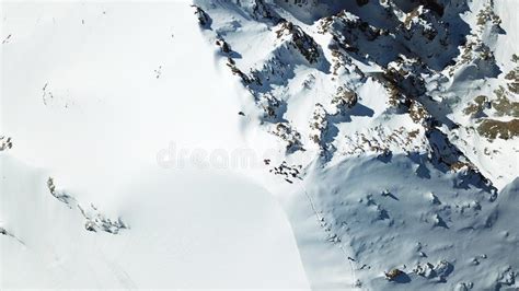 Climbing Climbers On The Snowy Mountain Top Stock Image