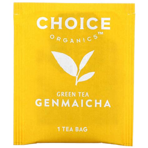 Choice Organic Teas Green Tea Genmaicha 16 Tea Bags 102 Oz 29 G