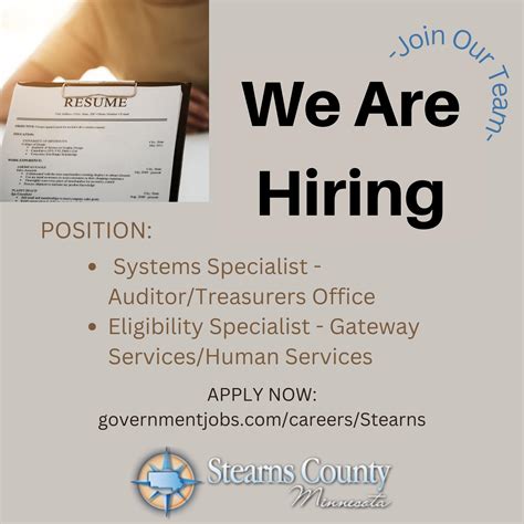 Stearns County MN on Twitter: "Looking for a New Career? Check out what