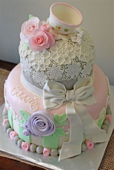 Layers Of Love Vintage Tea Party Cake