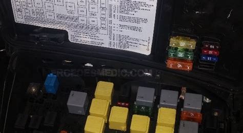 To access these fuses you will have to remove the cover by twisting the two locking tabs. 1998-2005 Benz ML320 ML350 ML500 Fuse Box Location Diagram - MB Medic