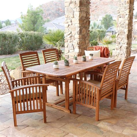 The largest selection in the northwest; Brown Acacia 7-Piece Dining Set | Pier 1 Memorial Day ...