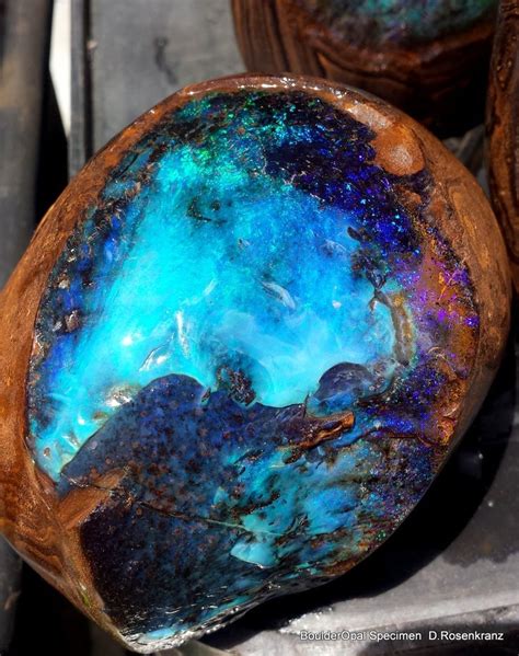 Opal Gemstone Fire In The Ice Crystals Minerals Minerals And