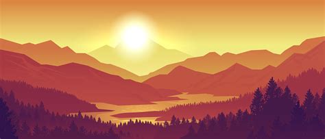 Free Free 68 Mountain Sunset Svg SVG PNG EPS DXF File