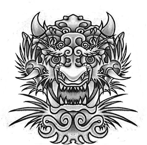 Japanese Dragon Mask Dragon Japanese Tattoo Design By Slabzzz Dragon