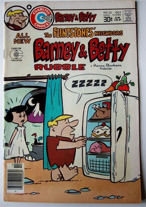 Barney And Betty Rubble Vintage Flintstones Comic From 1976