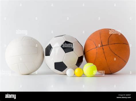Various Sport Balls Hi Res Stock Photography And Images Alamy