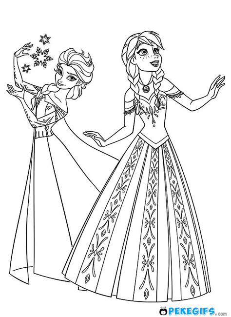 Dibujo colorear Frozen 18 | Dibujos de frozen, Frozen para colorear