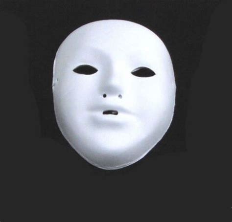 White Mask Plain Masks Fancy Dress Masquerade Party Halloween Decorate