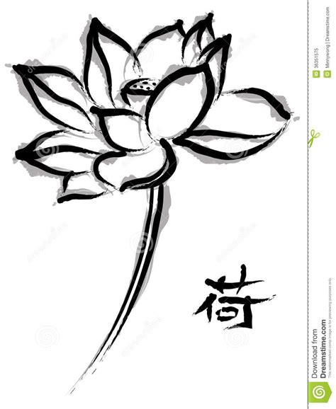 Chinese Flowers Drawings Sketches Sketch Drawing Idea