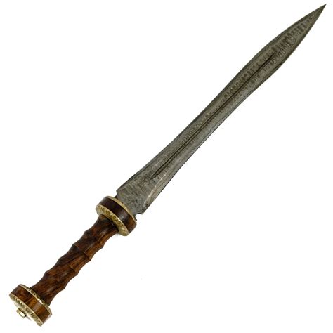 Gladius Sword High Carbon Damascus Steel Sword 24 Gladiator Roman