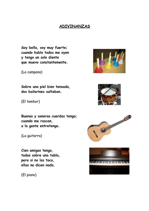 Calaméo Adivinanzas Instrumentos De Musica