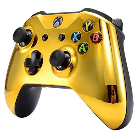 Extremerate Chrome Gold Front Housing Shell Faceplate For Xbox One S
