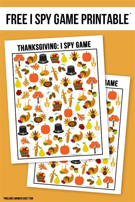 Use these thanksgiving i spy printables for the kids' thanksgiving table or in the classroom! Thanksgiving I Spy Printable - Live Laugh Rowe